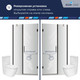 Миниатюра изображения товара Душевая дверь RGW HO-011 / 350601212-14