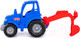 Миниатюра изображения товара Трактор игрушечный Полесье Чемпион с лопатой и ковшом / 84736