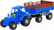 Миниатюра изображения товара Трактор игрушечный Полесье Мастер №2 с прицепом / 84781