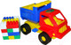 Миниатюра изображения товара Самосвал игрушечный Полесье Кузя с конструктором / 1290