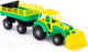 Миниатюра изображения товара Трактор игрушечный Полесье Алтай №2 с прицепом и ковшом / 35363