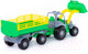 Миниатюра изображения товара Трактор игрушечный Полесье Крепыш №2 с прицепом и ковшом / 44808