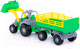 Миниатюра изображения товара Трактор игрушечный Полесье Крепыш №2 с прицепом и ковшом / 44808