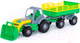 Миниатюра изображения товара Трактор игрушечный Полесье Крепыш №2 с прицепом и ковшом / 44808