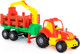 Миниатюра изображения товара Лесовоз игрушечный Полесье Крепыш трактор с полуприцепом / 44815