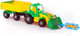 Миниатюра изображения товара Трактор игрушечный Полесье Крепыш №1 с прицепом и ковшом / 44556