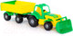 Миниатюра изображения товара Трактор игрушечный Полесье Крепыш №1 с прицепом и ковшом / 44556