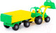 Миниатюра изображения товара Трактор игрушечный Полесье Крепыш №1 с прицепом и ковшом / 44556