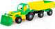 Миниатюра изображения товара Трактор игрушечный Полесье Крепыш №1 с прицепом и ковшом / 44556