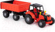 Миниатюра изображения товара Трактор игрушечный Полесье Мастер №1 с прицепом / 35257