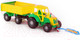 Миниатюра изображения товара Трактор игрушечный Полесье Мастер №1 с прицепом / 35257