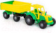 Миниатюра изображения товара Трактор игрушечный Полесье Мастер №1 с прицепом / 35257
