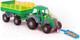 Миниатюра изображения товара Трактор игрушечный Полесье Мастер №2 с прицепом / 35271