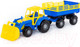 Миниатюра изображения товара Трактор игрушечный Полесье Мастер №2 с прицепом и ковшом / 35288
