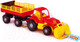 Миниатюра изображения товара Трактор игрушечный Полесье Силач с прицепом / 45034
