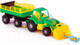 Миниатюра изображения товара Трактор игрушечный Полесье Силач с прицепом / 45034