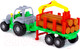 Миниатюра изображения товара Лесовоз игрушечный Полесье Силач с прицепом / 45041