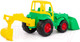 Миниатюра изображения товара Трактор игрушечный Полесье Чемпион с лопатой и ковшом / 0513