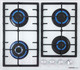 Миниатюра изображения товара Газовая варочная панель HOMSair HGG646WH