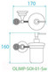 Миниатюра изображения товара Дозатор для жидкого мыла Cezares OLIMP-SOI-03/24-Sw