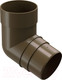 Миниатюра изображения товара Колено трубы водосточной Docke Premium 72 градуса (шоколад)