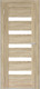 Миниатюра изображения товара Дверь межкомнатная Юни Бона 03 70x200 (дуб сонома/стекло белое)