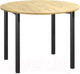Миниатюра изображения товара Обеденный стол Millwood Далис 3 60х120-110х76 (дуб золотой Craft металл черный)