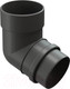 Миниатюра изображения товара Колено трубы водосточной Docke Lux 72 градуса (графит)