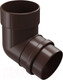 Миниатюра изображения товара Колено трубы водосточной Docke Lux 72 градуса (шоколад)