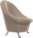 Миниатюра изображения товара Кресло мягкое Лига Диванов 252 / 105532 (велюр, бежевый)