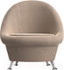 Миниатюра изображения товара Кресло мягкое Лига Диванов 252 / 105532 (велюр, бежевый)