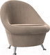 Миниатюра изображения товара Кресло мягкое Лига Диванов 252 / 105532 (велюр, бежевый)