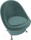 Миниатюра изображения товара Кресло мягкое Лига Диванов 252 / 105533 (велюр, бирюзовый)