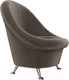 Миниатюра изображения товара Кресло мягкое Лига Диванов 252 / 105536 (велюр, коричневый)