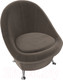 Миниатюра изображения товара Кресло мягкое Лига Диванов 252 / 105536 (велюр, коричневый)