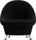 Миниатюра изображения товара Кресло мягкое Лига Диванов 252 / 105539 (велюр, черный)