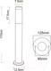 Миниатюра изображения товара Фонарь уличный Arte Lamp Salire A3157PA-1SS