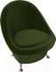 Миниатюра изображения товара Кресло мягкое Лига Диванов 252 / 105541 (микровельвет, зеленый)