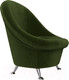 Миниатюра изображения товара Кресло мягкое Лига Диванов 252 / 105541 (микровельвет, зеленый)