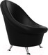 Миниатюра изображения товара Кресло мягкое Лига Диванов 252 / 28243 (экокожа, черный)