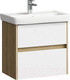 Миниатюра изображения товара Тумба с умывальником Aqwella Сити 60 / SI0106DB/CI0106DB (подвесная)