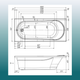 Миниатюра изображения товара Ванна акриловая Ventospa Aqua 170x75 (с каркасом)
