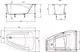 Миниатюра изображения товара Ванна акриловая Roca Hall Angular R / ZRU9302865
