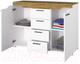 Миниатюра изображения товара Тумба Горизонт Мебель Милана (белый/сосна гранд)