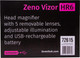 Миниатюра изображения товара Лупа-очки Levenhuk Zeno Vizor HR6 / 72615