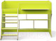 Миниатюра изображения товара Кровать-чердак детская Можга Капризун 2 / Р436 (лайм)