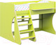 Миниатюра изображения товара Кровать-чердак детская Можга Капризун 2 / Р436 (лайм)