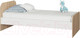 Миниатюра изображения товара Односпальная кровать Аквилон Кот №900.3 (туя светлая/белый)