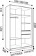 Миниатюра изображения товара Шкаф-купе Евва 120 SS.02 / АЭП ШК.2 03 (сонома/серебро)