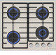 Миниатюра изображения товара Газовая варочная панель Maunfeld EGHG.64.6CBG/G